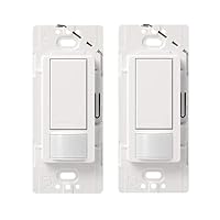 Maestro Motion Sensor Switch | 2 Amp, Single Pole | MS-OPS2H-2-WH | White (2-Pack)