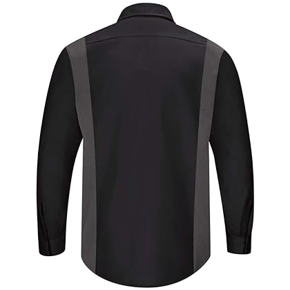 Red Kap Men's Long Sleeve Performance Plus Shop Shirt with Oilblok Technology