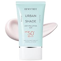 Urban Shade Skin Sun Protection Daily Face Moisturizer with SPF 50 + Pa++++ Face Moisturizer for Dry Skin Pink Tone Up Cream Matte Sunscreen Sunblock for Face SPF Face Lotion (1.69 fl oz)