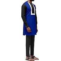 African Man Fashion Clothes Long Sleeve T-Shirt and Pants for Men Autumn Winter Casual Plus Size Male Dashiki