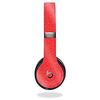 MightySkins Glossy Glitter Skin for Beats Solo 3 Wireless - Red | Protective, Durable High-Gloss Glitter Finish | Easy to Apply, Remove, and Change Styles | Made in The USA