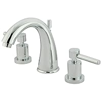 Elements of Design Kingston Brass Nuvo ES2961DL South Beach 8' to 16' 2-Handle Widespread Lavatory Faucet with Brass Pop-Up, 5-1/2', Polished Chrome