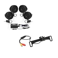 BOSS Audio Systems Motorcycle Speakers with Amplifier + Backup Camera