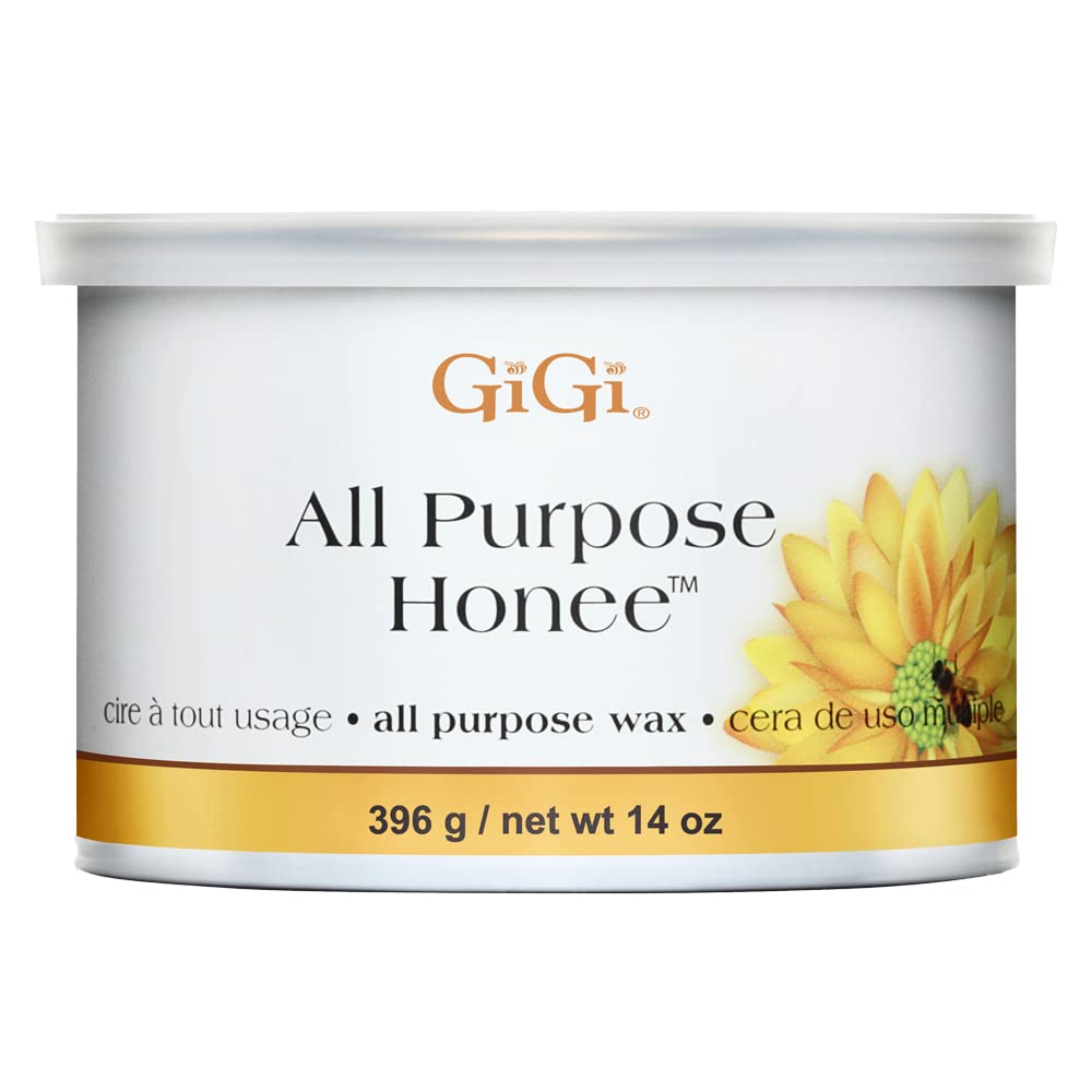 GiGi All Purpose Honee Hair Removal Soft Wax for All Skin and Hair Types, 14 oz