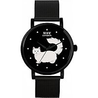 Napoleon Cat Mens Wrist Watch 42mm Case Custom Design