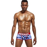 JOCKMAIL Mens Boxer Briefs Men's Underwear Low Rise Mens Boxers Camouflage Underwear