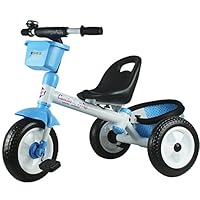 Kids Tricycle with Rubber Wheels, Lightweight Portable Children Trike, 3 wheel Child Bike