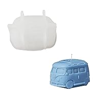 Boowan Nicole Kombi Camper Van Silicone Candle Mold for DIY Vintage Mini Bus Candle Making Supplies Mould Home Decoration