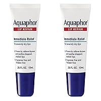 Aquaphor Lip Repair Dry, Chapped Lip Balm, 0.35 oz (Pack of 2)