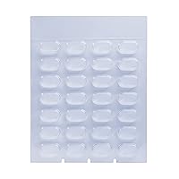 Ezy Dose 28-Day Disposable Blisters for Pill, Medicine, Vitamin, Use with Unit Dose Cold Seal System, Small (Case of 500)