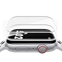 ZPIAR 2 Pack for Apple Watch Series 9/8/7 45mm Tempered Glass Screen Protector,Full Coverage Bubble Free Anti-Scratch HD Waterproof Film for iwatch Series 9/8/7 (45mm Transparent)