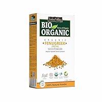 TNO Bio Organic Fenugreek Methi Powder 100% Pure Natural & Organic for Hair Care loaded with antioxidants & vitamins to help add skin glow, shine & improve digestion -(100g)