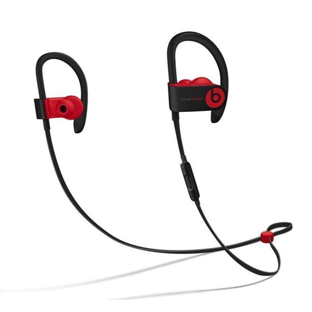 beats Powerbeats3 Wireless Ear-Hook Headphones Decade Collection Black/Red MRQ92 (Renewed)