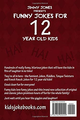 Mua Funny Jokes For 12 Year Old Kids: Hundreds of really funny, hilarious  Jokes, Riddles, Tongue Twisters and Knock Knock Jokes for 12 year old kids!  trên Amazon Mỹ chính hãng 2023 | Fado
