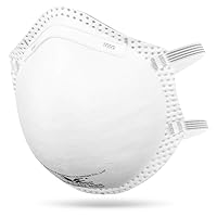 N95 Respirator NIOSH Certified N95 Particulate Respirators Face Mask (Pack of 20, Size M/L, Model FT-N058 / Approval Number TC-84A-7863), White
