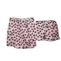 Father Son Matching Outfit in Pink-Navy Blue: Father Son Matching Swim Trunks, Father and Son Matching Swimsuit Dad- S