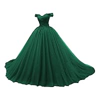 Quinceanera Dress for Women's Off Shoulder Prom Party Princess Gown