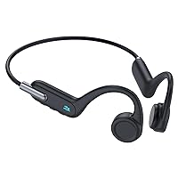LI HONG YUAN Bone Conduction Headphones, Wireless Bluetooth 5.3 Swimming IPX8 Professional Waterproof Headset, Open Ear Headphones with Microphone Suitable for for Running, Cycling, Drving