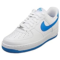 Nike Air Force 1 '07 Men's Shoes (FJ4146-103,White/Photo Blue-White) Size 9