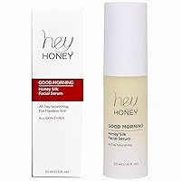 Hey Honey Skincare Good Morning Honey Silk Facial Serum | Daily Moisturizer with Hyaluronic Acid, Replenishes and Protects Skin | Doubles As Active Moisturizing Makeup Primer | Sensitive Free 1 oz
