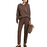 Autumn Winter 100% Cashmere Knitted Sweater, Women Tops And Harem Pants Fashion Suit