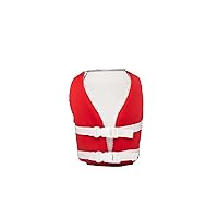 Puffin - The Buoy Beverage Life Vest - Insulated Can Cooler, Flag Red