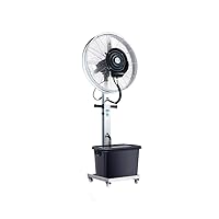 Fans, Large Pedestal Fan, Industrial Spray Fans,Misting Humidification Water Cooling Commercial Stainless Steel Spray System