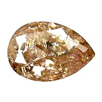 0.17 ct PEAR CUT (4 x 3 mm) MINED FROM CONGO FANCY BROWNISH PINK DIAMOND NATURAL LOOSE DIAMOND