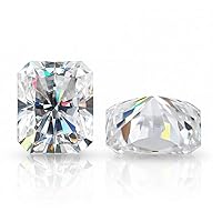Loose Moissanite 50 Carat, Real Colorless Diamond, VVS1 Clarity, Radiant Cut Brilliant Gemstone for Making Engagement/Wedding/Ring/Jewelry/Pendant/Earrings Handmade Moissanite