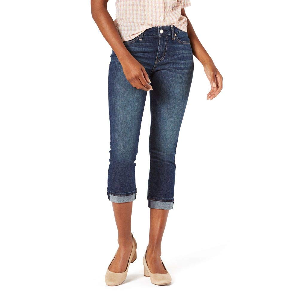 Signature by Levi Strauss & Co. Gold Women's Mid-Rise Slim Fit Capris (Available in Plus Size)