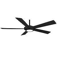 MINKA-AIRE F745-CL Sabot 52 Inch Ceiling Fan with Integrated LED Light Kit in Coal Finish
