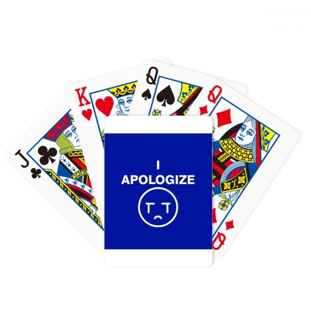 Comp. Apologize Sorry Look Grievance Poker Playing Magic Card Fun Board Game
