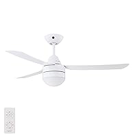Bayside Megara Ceiling Fan with 3 Blades Diameter 122 cm Ceiling Fan with Remote Control and Light