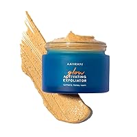 AAVRANI Glow Activating Exfoliator – Stain-Free Turmeric Face Mask with Raw Honey, JoJoba, and Neem – Exfoliating Clay Mask for Acne, Dark Spots, and Deep Pore Cleansing (1.0 Fl Oz)