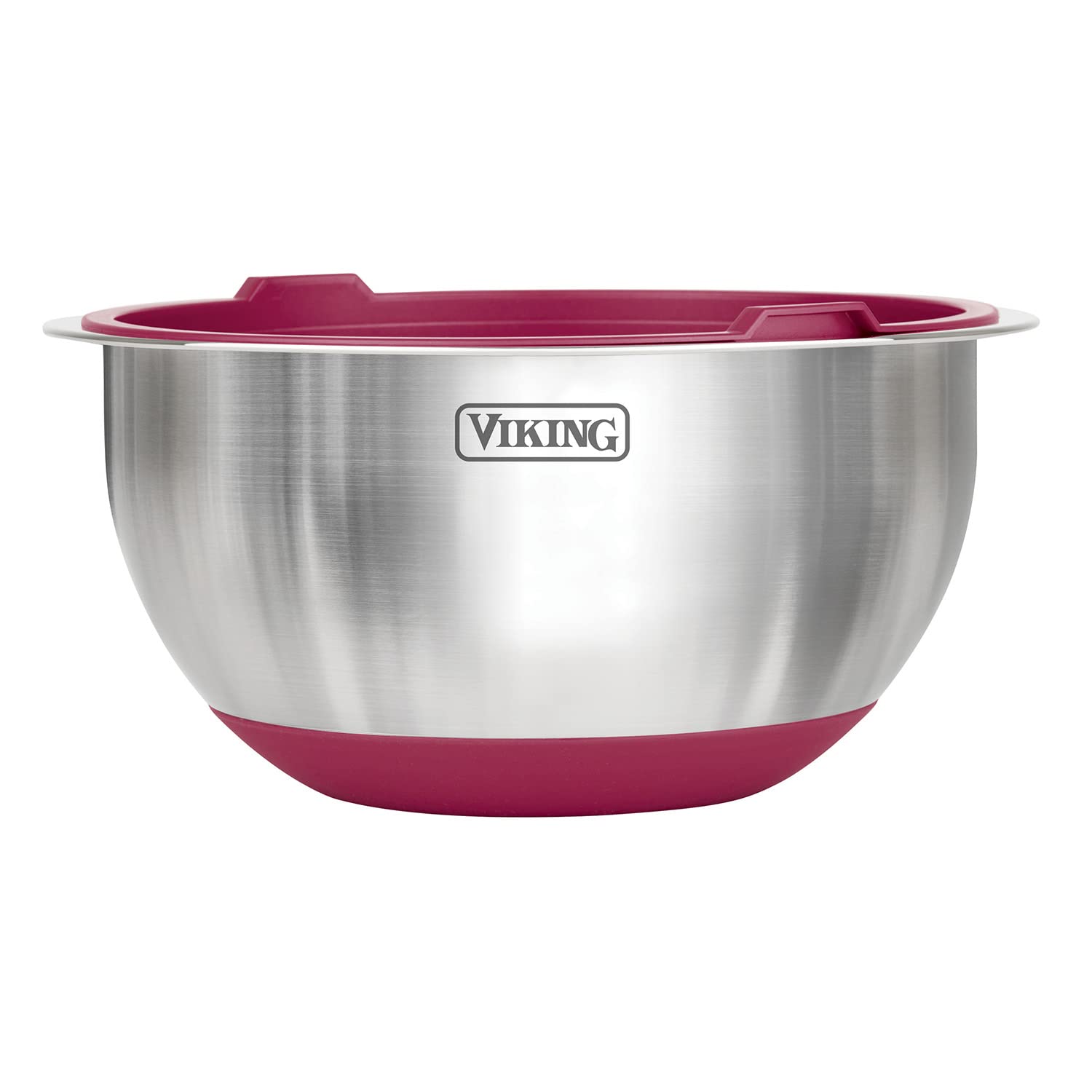 Viking Culinary 10-Piece Stainless Steel Bowl Set, Red (40015-9990RPLT1)