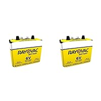 Rayovac 944-2R: 6-Volt Heavy Duty Lantern Battery with Spring Terminals - 4 Pack