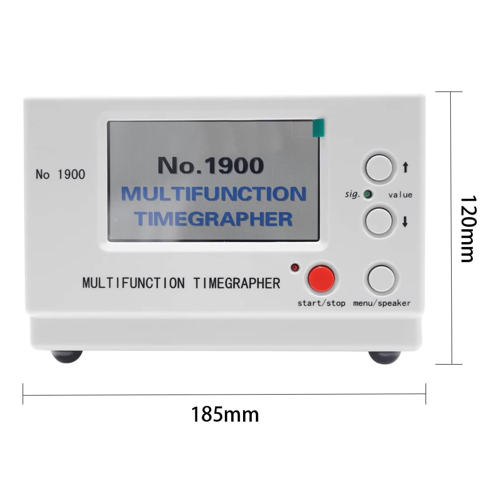 Timegrapher No.1900, Multifunctional Watch Tester, Watch Timing Machine for Watchmaker, Watch Calibration Tool with LCD Screen