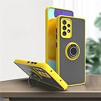Magnetic Case for Samsung Galaxy A52S A52 A53 A12 A23 S20 S21 FE S22 Ultra Note 20 S10E S10 S9 Plus Cover Ring,Yellow,for Samsung Note 10 Plus