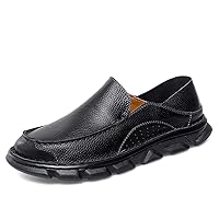 Men's Loafers Loafer Flats Shoes Handmade Leather Slip On Low-top Spring for Male Casual Leisure Formal Cow Leather Spring