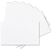 100 Pack 3x5 Index Cards Blank Note Cards, 250 GSM/92 lb Thick White Cardstock Paper Unlined Note Cards Flash Cards for Studying, Blank Cards for Postcards, Photo Cards, Syllable Boards, Recipe Cards