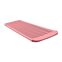 Silicone Heat Resistant Travel Mat Pouch for Hair Straightener,Crimping Iron,Hair Curling Iron,Hair Curling Wand,Flat Iron,Hair Waving Iron and Hot Hair Styling Tools (Light Pink) 1 Pack