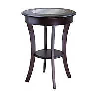 Winsome Cassie Accent Table, Cappuccino 20 inches