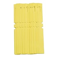 Tree Label Hanging Plant Label Plastic Tree Nursery Waterproof Tags Reusable Yellow for Garden Outdoor Greenhouse 50PCS