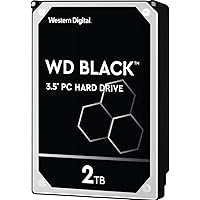 Western Digital 2TB WD Black Performance Internal Hard Drive HDD - 7200 RPM, SATA 6 Gb/s, 64 MB Cache, 3.5