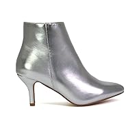 Womens Ankle Boots Low Mid Kitten Heels Ladies Zip Pointy Booties Shoes Size