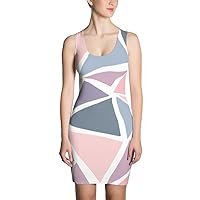Geometric Pattern Triangles Print Dress