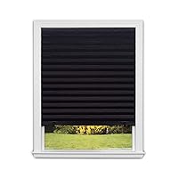 Redi Shade No Tools Original Blackout Pleated Paper Shade Black, 36 in x 72 in, 6 Pack