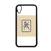 Mahjong Bamboo Bar 1 Tiles Pattern for iPhone XR Case for Apple Cover Phone Protection