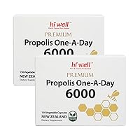 (Pack of 2) Hi Well Premium Propolis One-A-Day 6000 Flavonoid 120mg 150Capsules