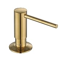 ASF026BG Built in Soap Dispenser Brushed Gold for Kitchen Sink with Soap Bottle Countertop Pump